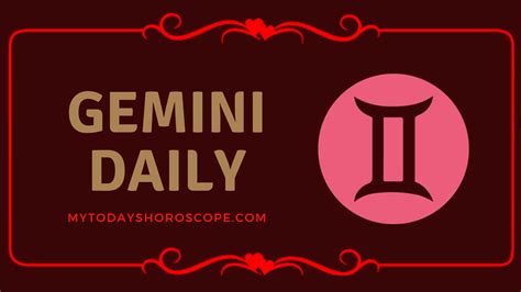 August 23 - September 22. . Gemini love horoscope today